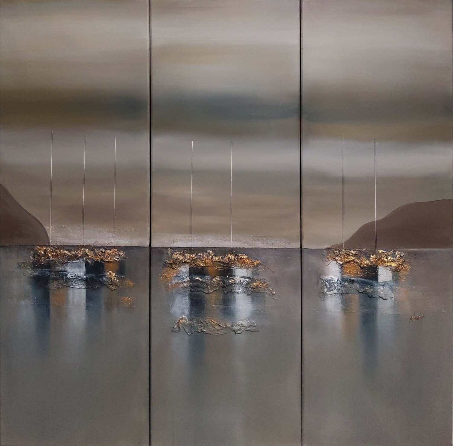 Murmures Aquatiques Nat Stresser Original painting for sale