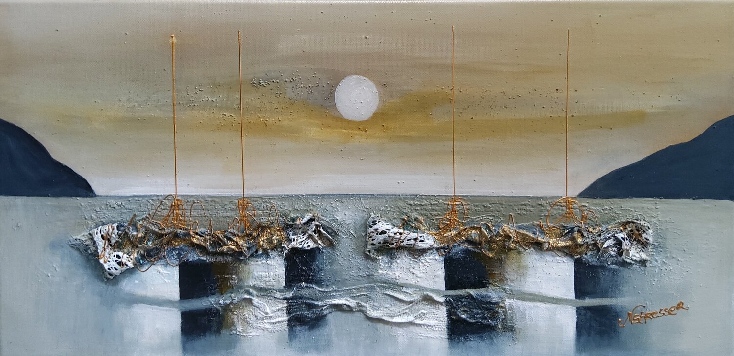 L’emprunte du silence Nat Stresser Original painting for sale