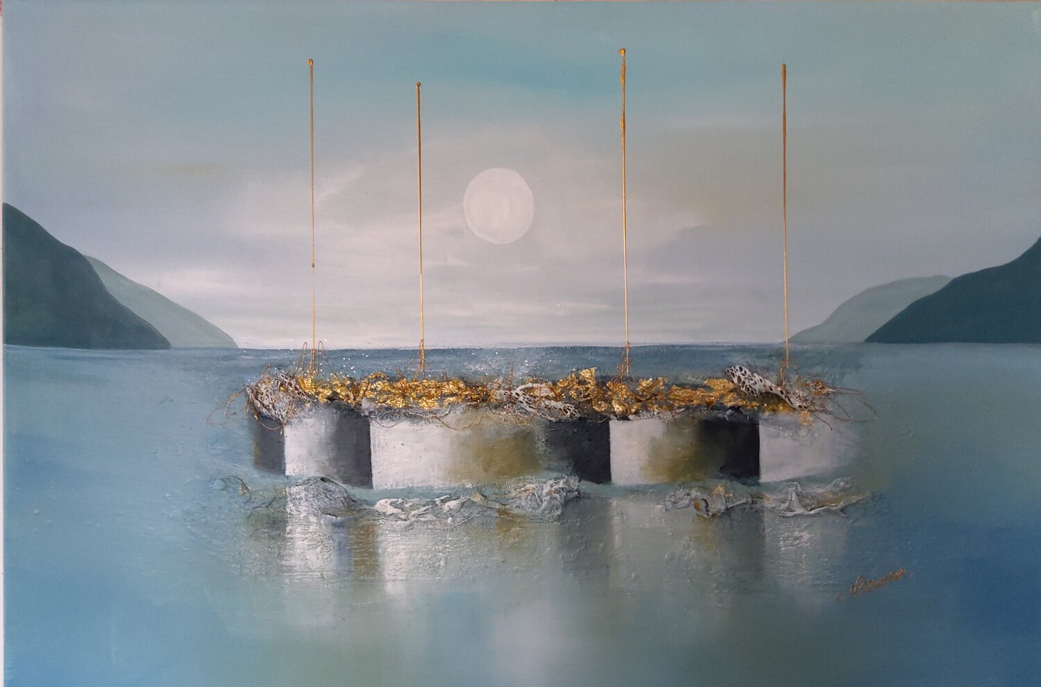 Azur Nat Stresser Original painting for sale