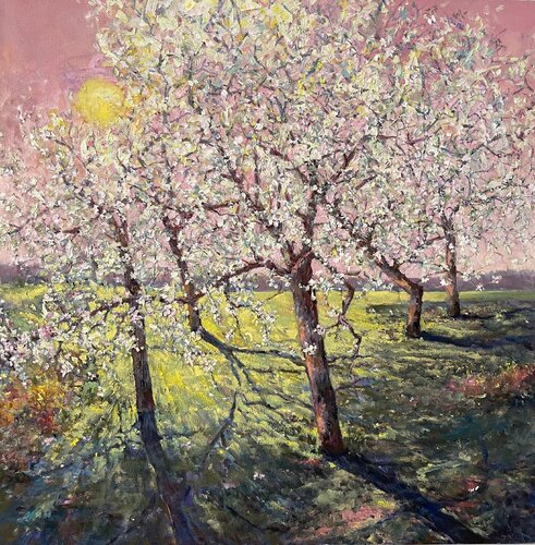 Apple Trees by Peggy Casey-Mason, Painting for Sale on Select