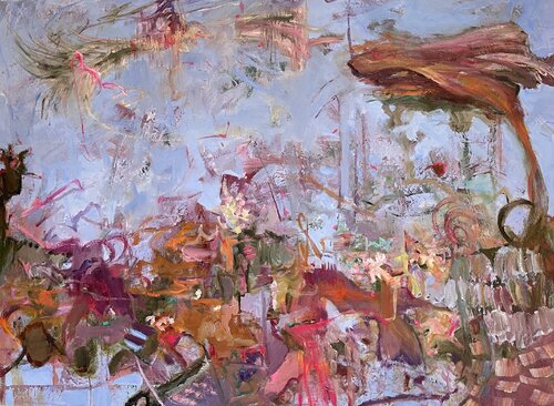 "Fanciful Frolicking" by Peggy Casey-Mason, Painting for Sale on Select