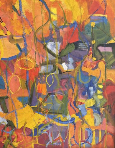 Fall’s Colorful Narrative I by Peggy Casey-Mason, Painting for Sale on Select