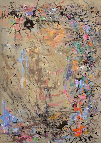"Meandering Acrylic Foray" by Peggy Casey-Mason, Painting for Sale on Select
