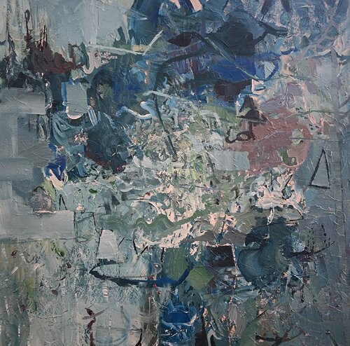“Post Holiday Exhale” acrylic by Peggy Casey-Mason, Painting for Sale on Select