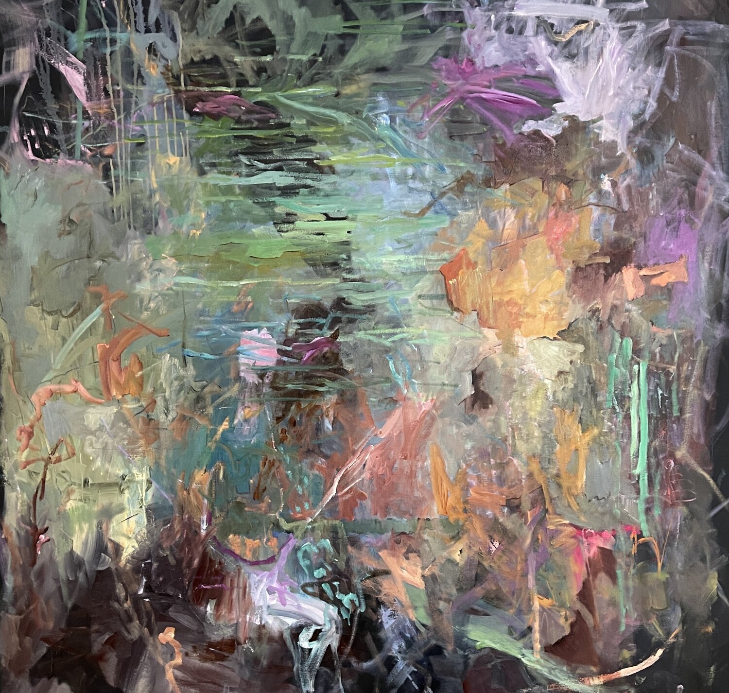 "Untitled" large-scale landscape oil Peggy Casey-Mason Original painting for sale