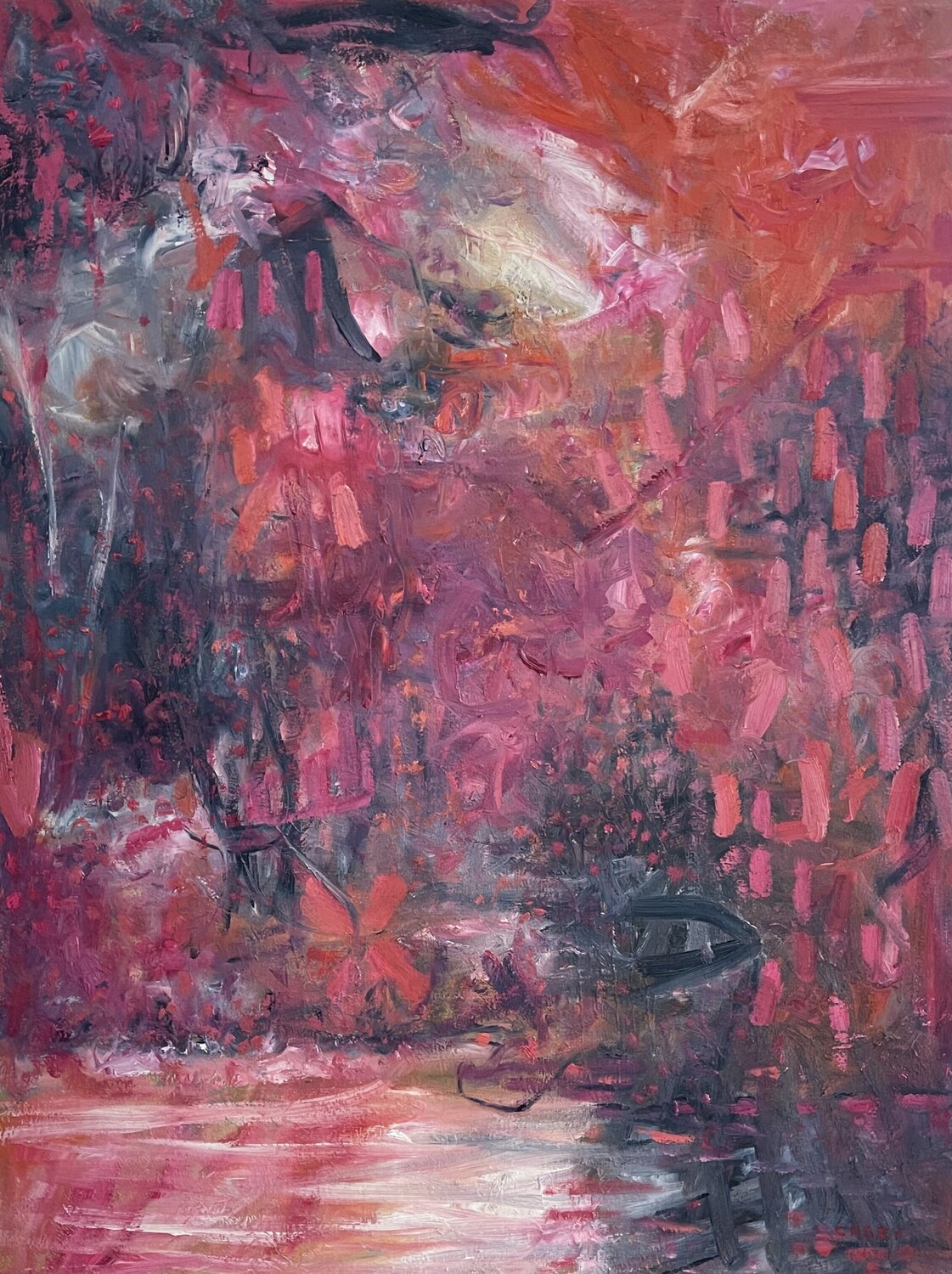 "On the Threshold of Night" oil Peggy Casey-Mason Original painting for sale