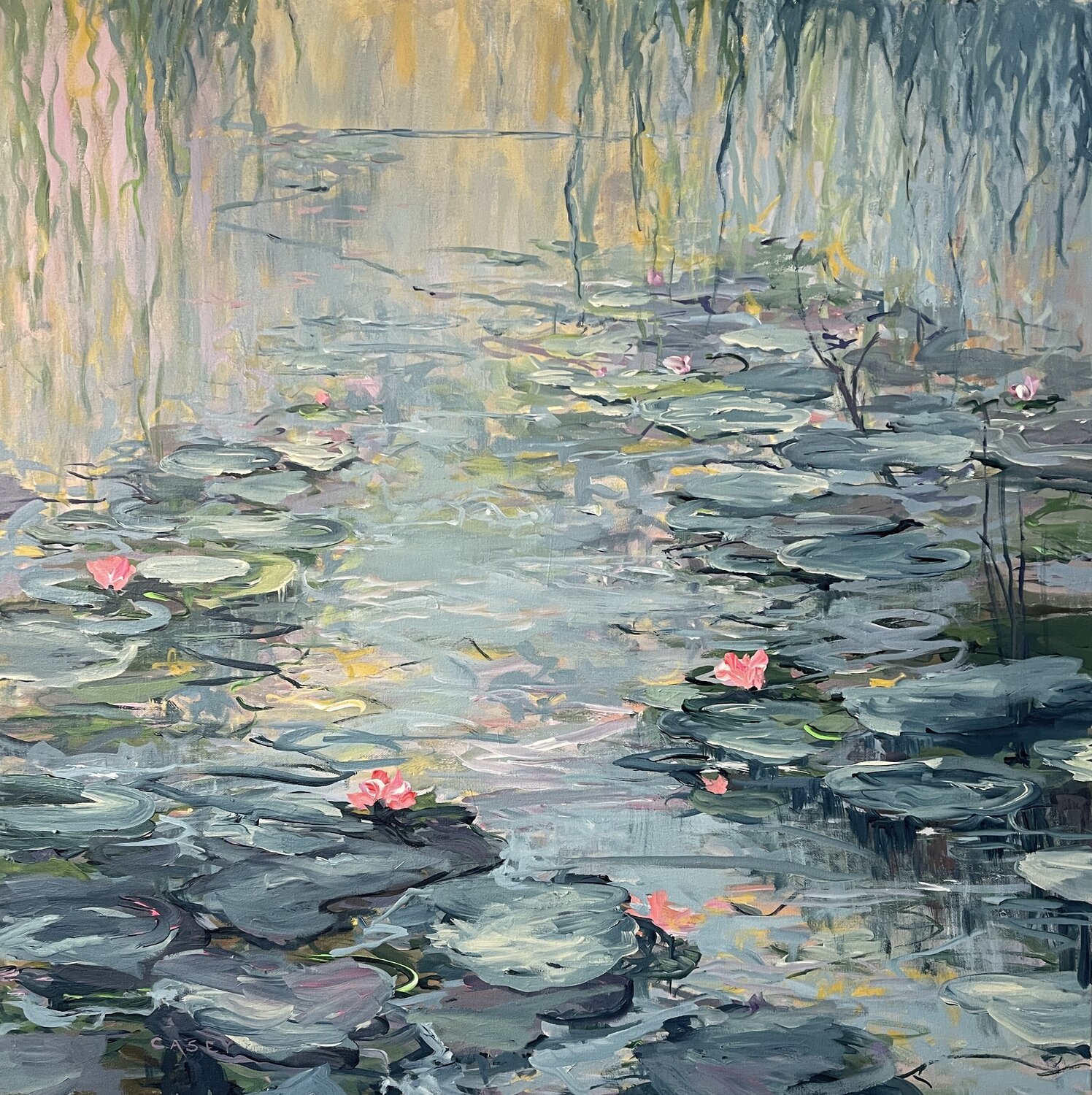 "Memories in Acrylic Light" acrylic framed Peggy Casey-Mason Original painting for sale