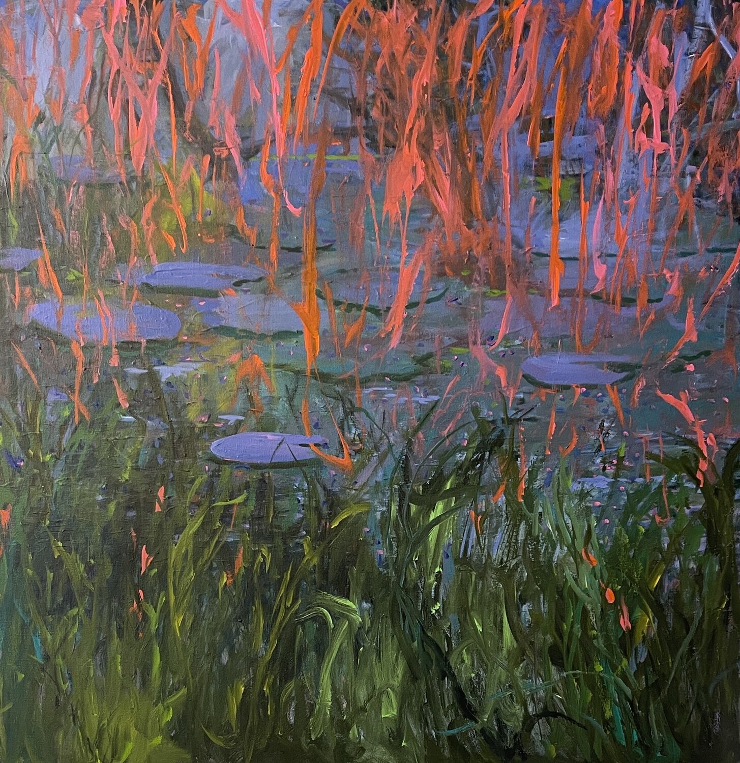 "The Pond" Peggy Casey-Mason Original painting for sale