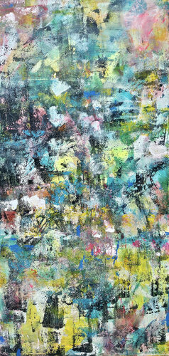 Abstraction - 60x125 - 2025 by Sof - Sophie Voigt-Chadeyron, Painting for Sale on Select