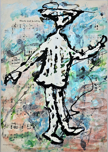 Stark und kräftig - 2025 - o.R 20x30 mR 32x42 by Sof - Sophie Voigt-Chadeyron, Painting for Sale on Select