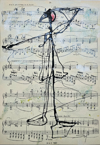 Peu à peu en sortant de la brume- o.R 20x30 m.R 32x42 - 2025. by Sof - Sophie Voigt-Chadeyron, Painting for Sale on Select