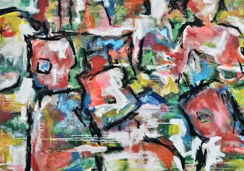Le monde ne tient jamais vraiment droit - 150x200 - 2026 (drehbar) by Sof - Sophie Voigt-Chadeyron, Painting for Sale on Select