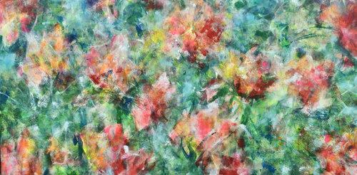 Le jardin n'attend pas by Sof - Sophie Voigt-Chadeyron, Painting for Sale on Select