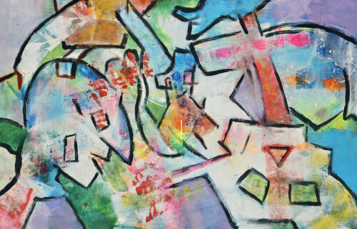 Retournez-nous, vous verrez! - 110x70 - 2026 by Sof - Sophie Voigt-Chadeyron, Painting for Sale on Select