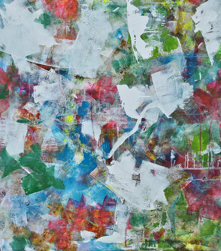 Le blanc se fraye un chemin - 90x100 - 2026 von Sof - Sophie Voigt-Chadeyron, Malerei kaufen auf Select