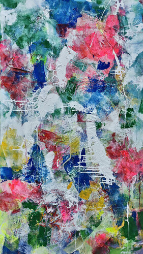 Passage encombré - 70x120 - 2026 by Sof - Sophie Voigt-Chadeyron, Painting for Sale on Select