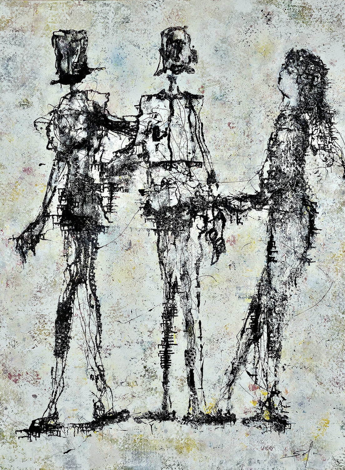Qu'est-ce qu'elle veut la donzelle? - 150x200 - 2024 Sof - Sophie Voigt-Chadeyron Original painting for sale