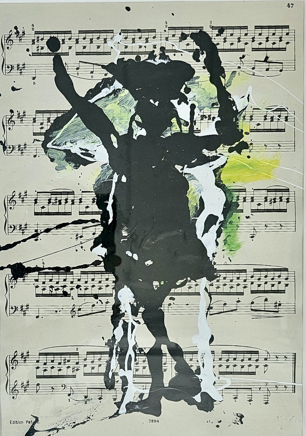 Pirouettant - mR 33x43, oR 20x29 - 2025 Sof - Sophie Voigt-Chadeyron Original painting for sale