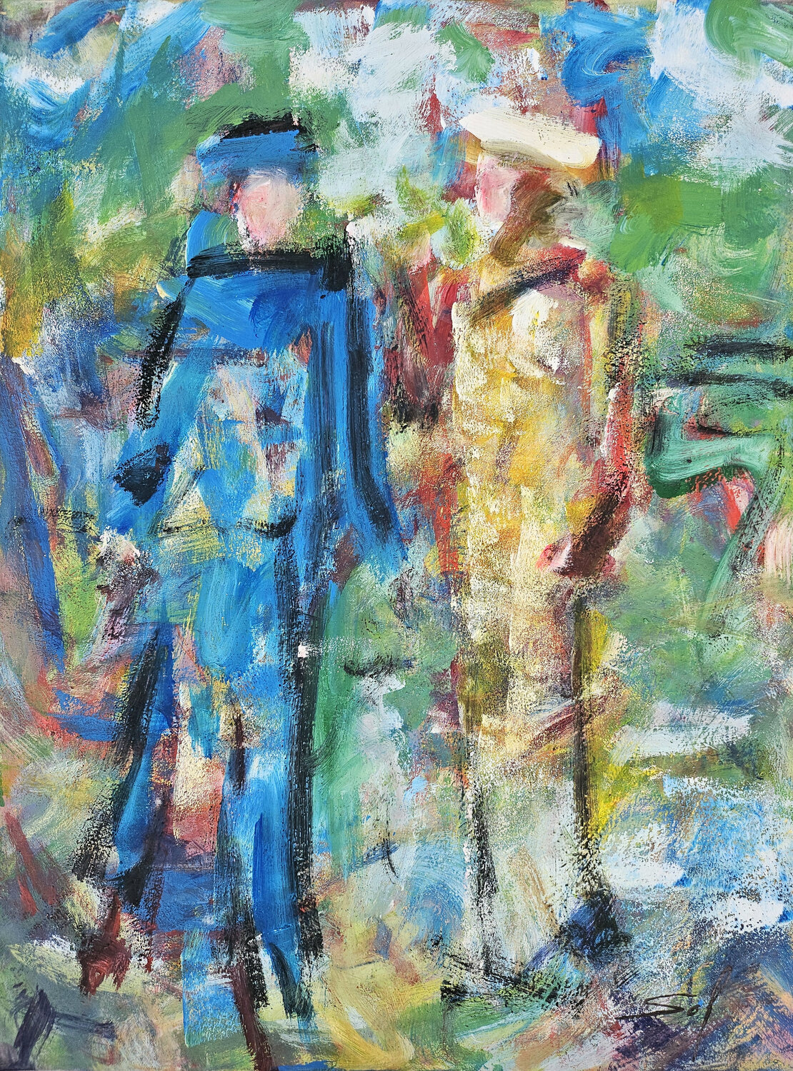 Qu'est-ce que tu as ? - 60x80 - 2021 Sof - Sophie Voigt-Chadeyron Original painting for sale