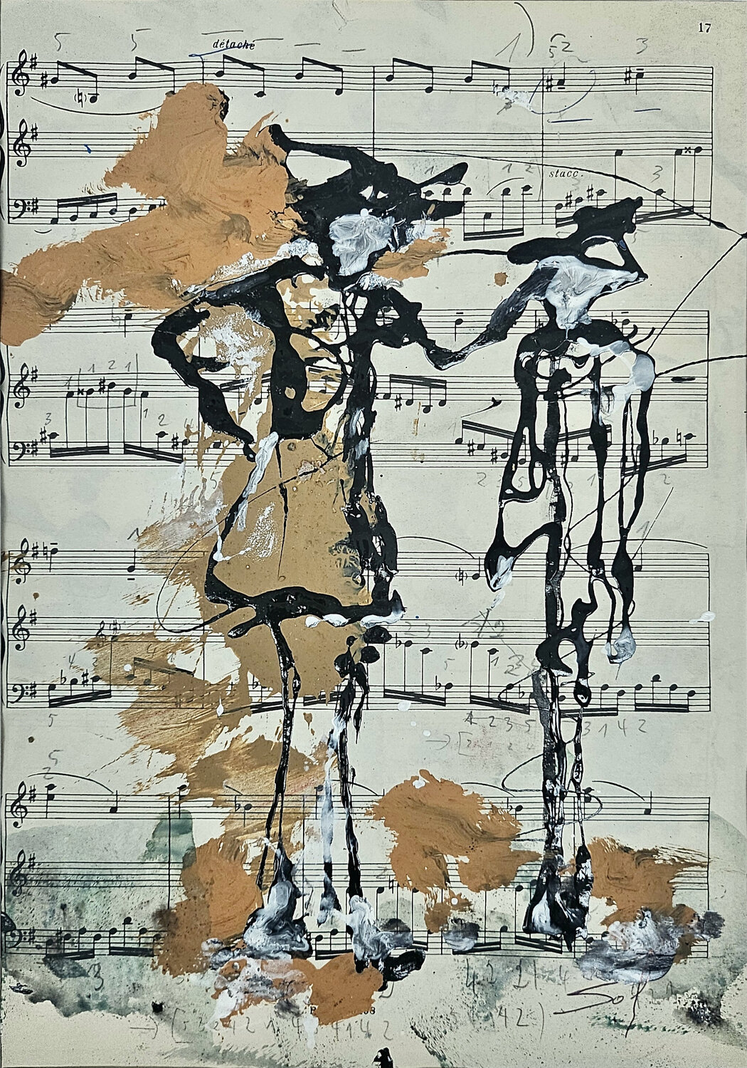 Mais non, t'as pas de fièvre! - oR 21x29 / mR 35x45 - 2025 Sof - Sophie Voigt-Chadeyron Original painting for sale