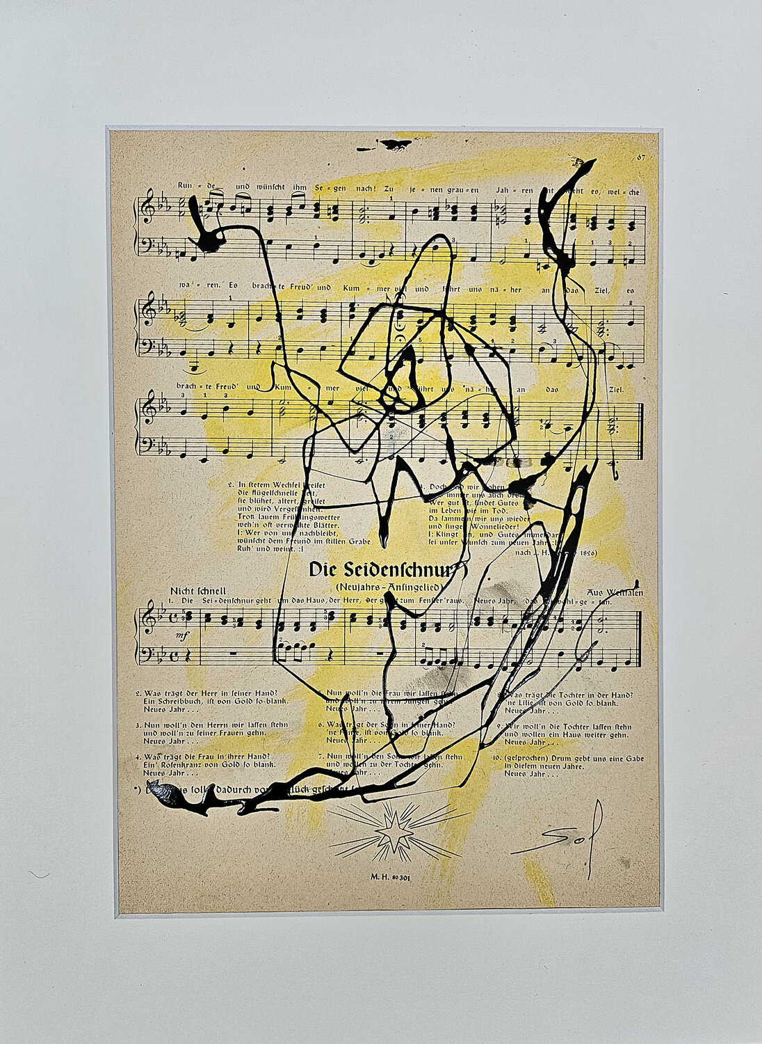 Die Seidenschnur - 2025 - o.R 20x30 mR 35x45 Sof - Sophie Voigt-Chadeyron Original painting for sale