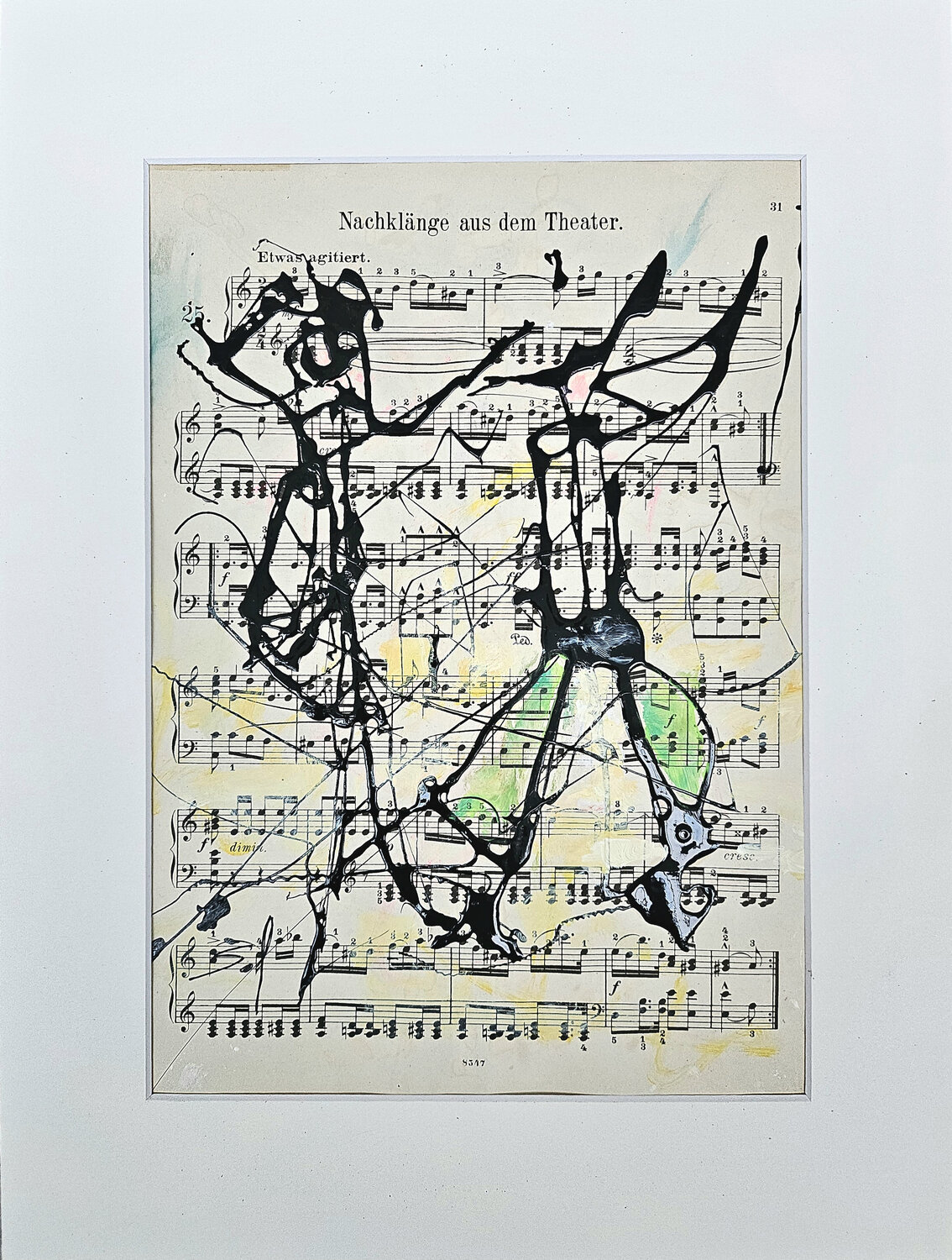 Nachklänge aus dem Theater - 2025 - o.R 30x40 m.R 32x42 Sof - Sophie Voigt-Chadeyron Original painting for sale
