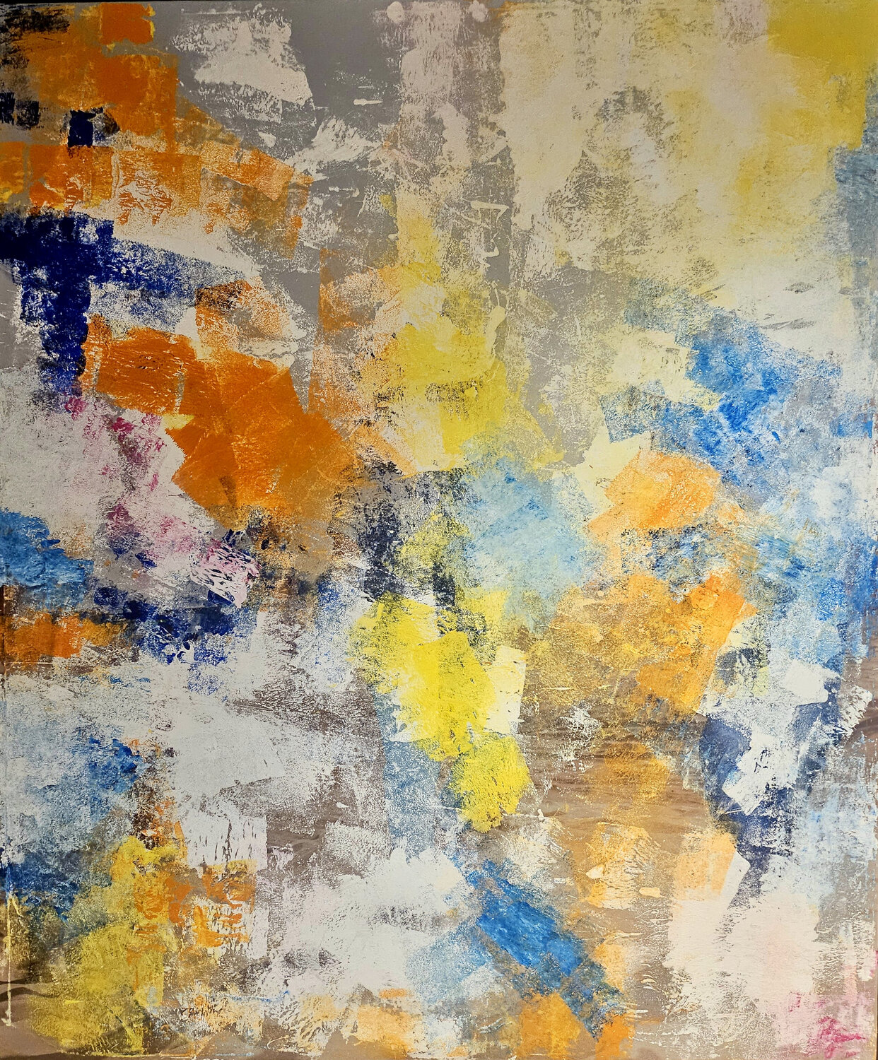 Éclats en suspension Sof - Sophie Voigt-Chadeyron Original painting for sale