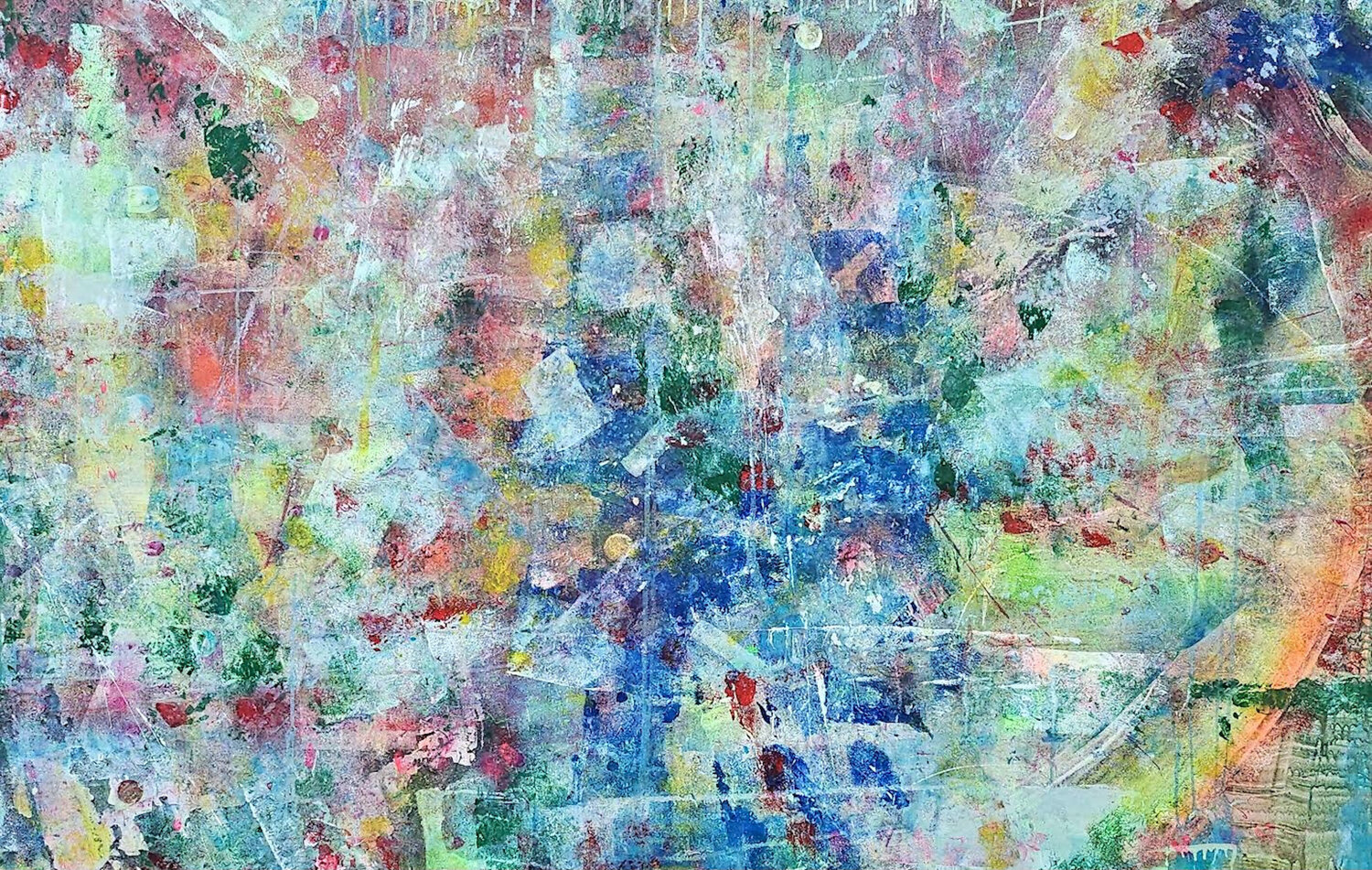 Éclosion cosmique Sof - Sophie Voigt-Chadeyron Original painting for sale