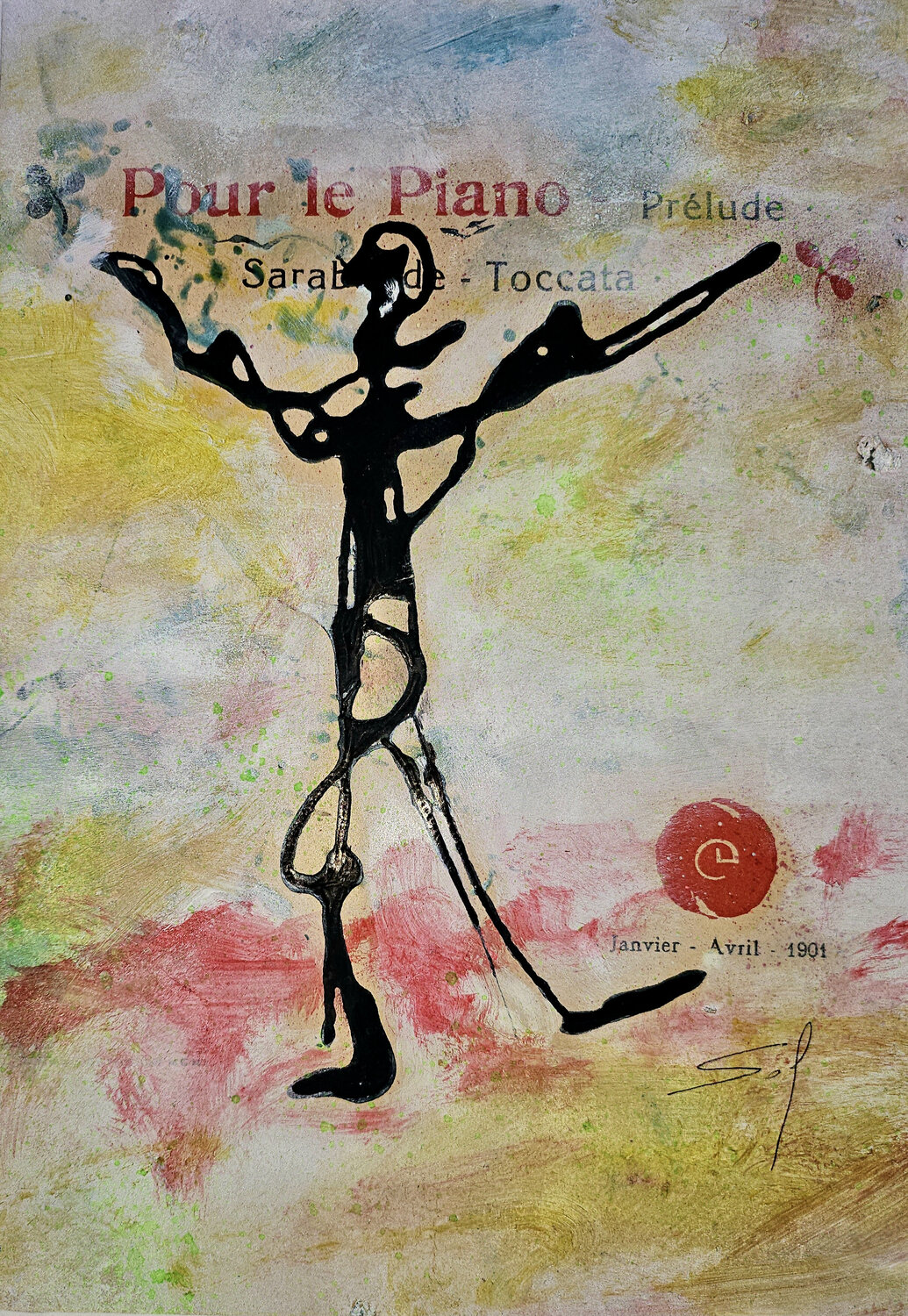 Sarabande - Toccata - 21x29, 33x43 - 2026 Sof - Sophie Voigt-Chadeyron Original painting for sale