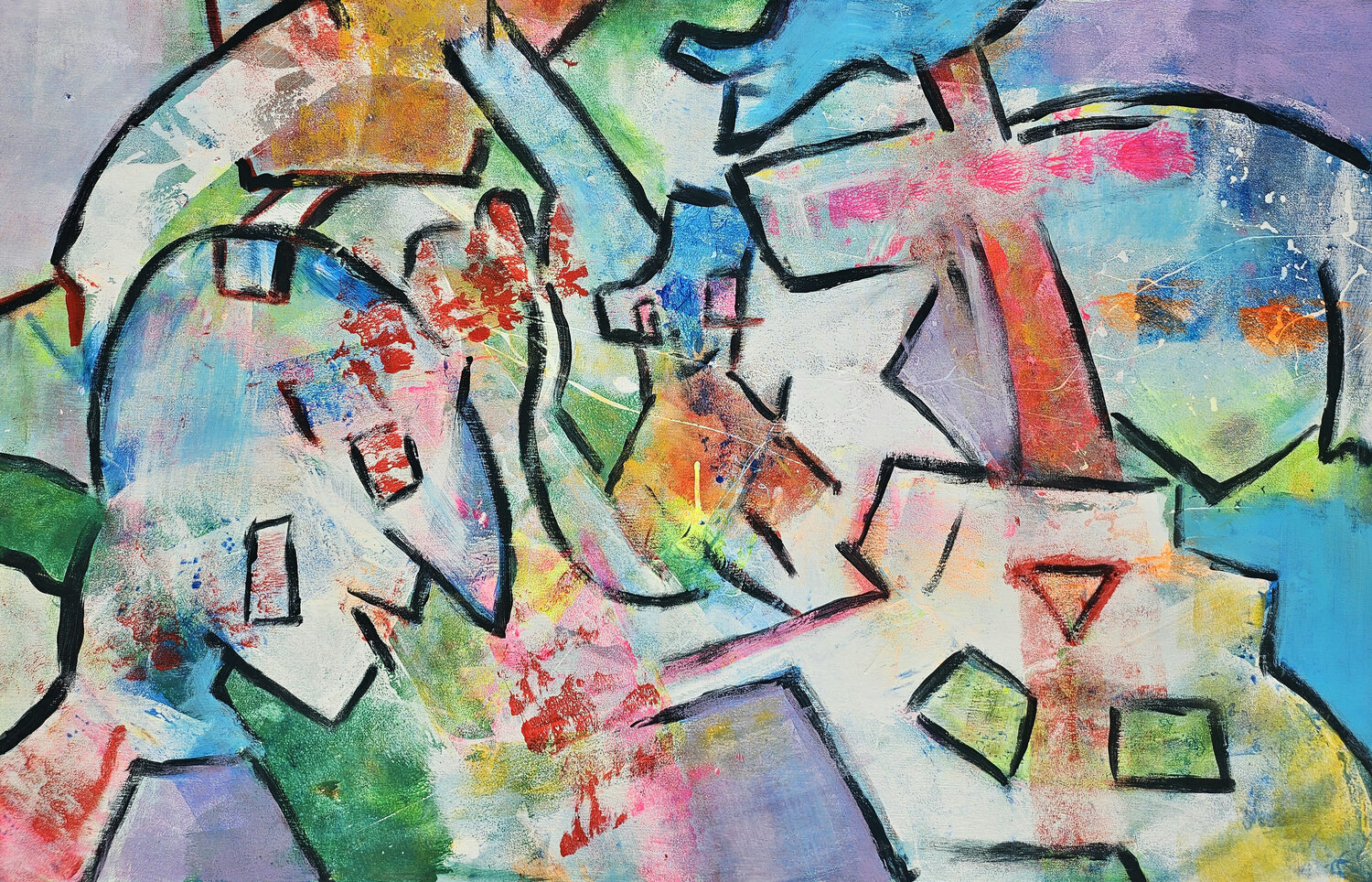Retournez-nous, vous verrez! - 110x70 - 2026 Sof - Sophie Voigt-Chadeyron Original painting for sale