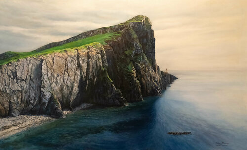 Neist Point Lighthouse by Felipe Barreiro, Painting for Sale on Select