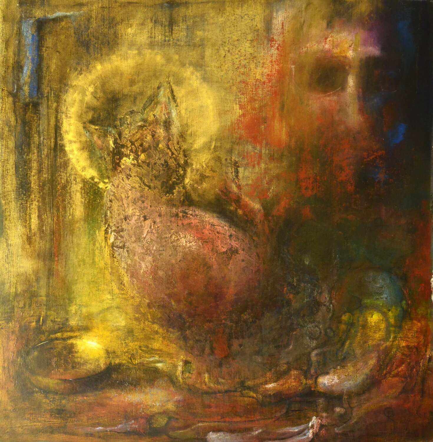 Portrait of a Cat Oleg Radvan Original painting for sale