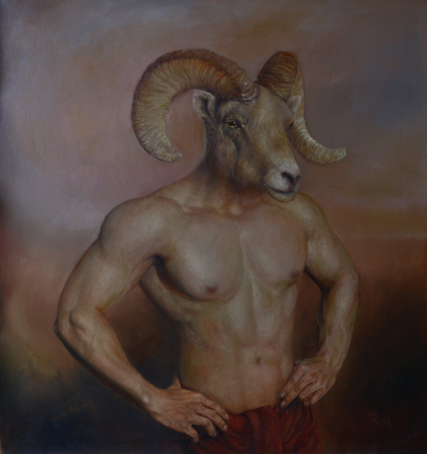 Aries. Oleg Radvan Original painting for sale