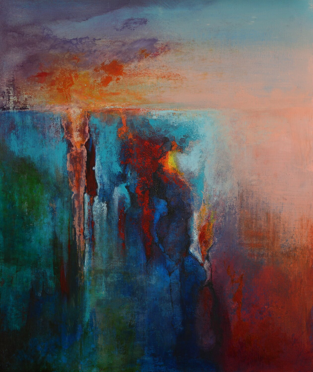 Landscape metamorphosis 7 Oleg Radvan Original painting for sale