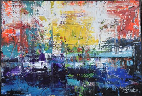 am Hafen by Sabrina Seck, Painting for Sale on Select