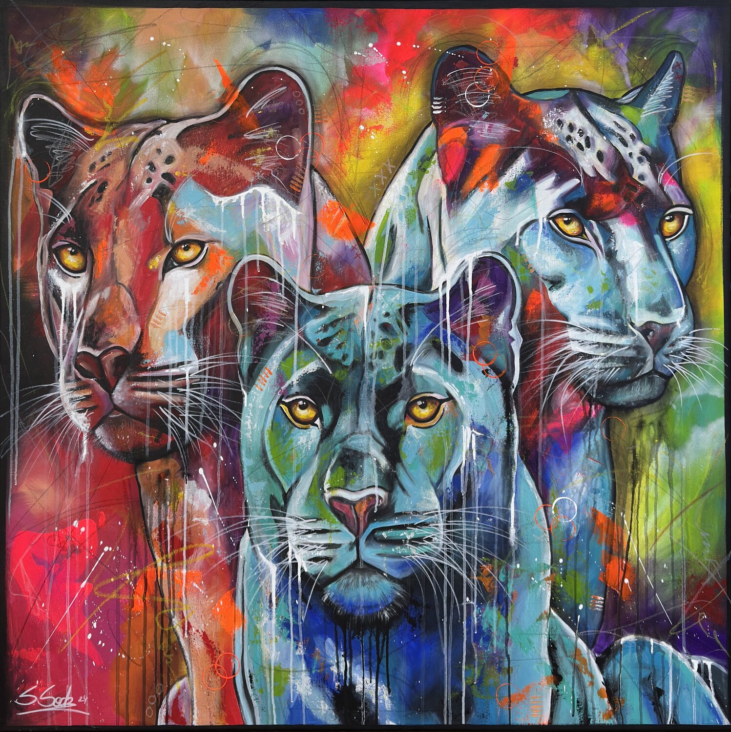 alertness Sabrina Seck Original painting for sale