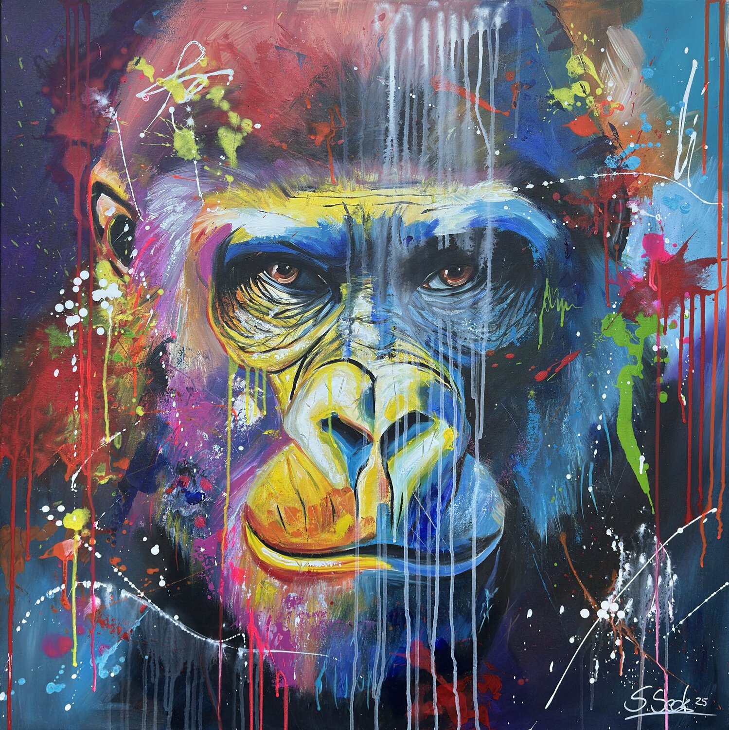 Johnny Sabrina Seck Original painting for sale