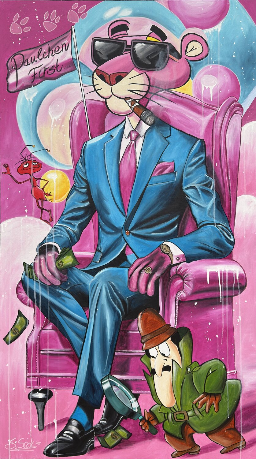 Paulchen first... Sabrina Seck Original painting for sale