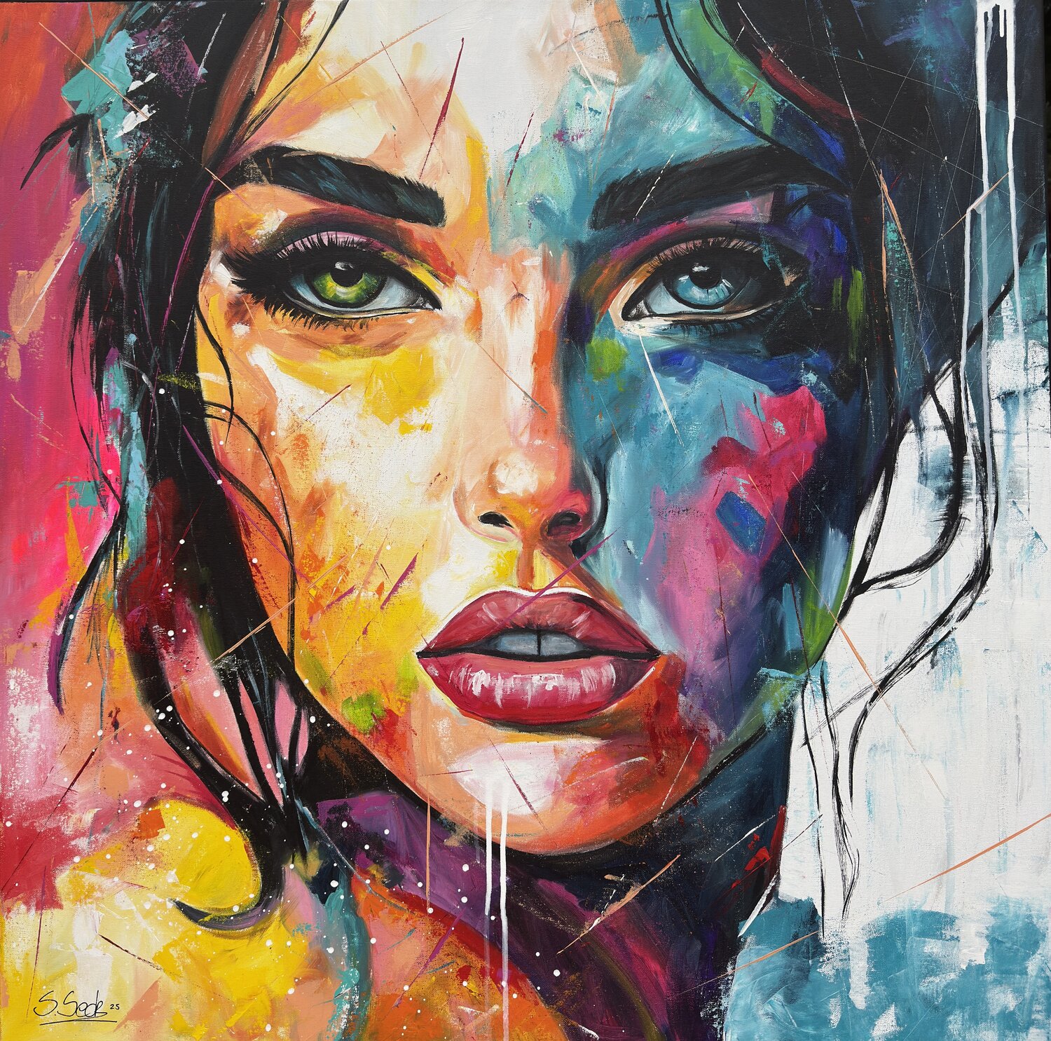emotions Sabrina Seck Original painting for sale