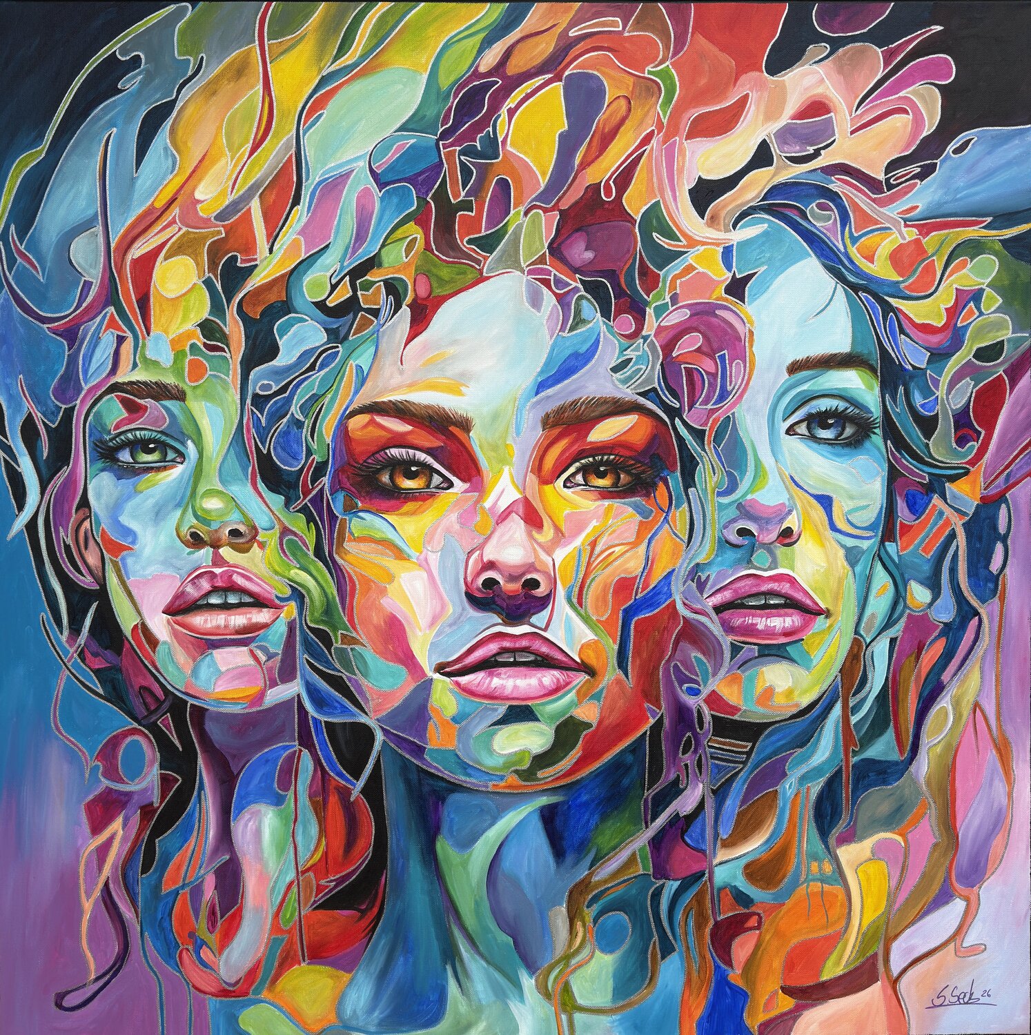 Hydra XXIII Sabrina Seck Original painting for sale