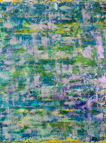 Garden with purple glare by Nestor Toro, Painting for Sale on Select