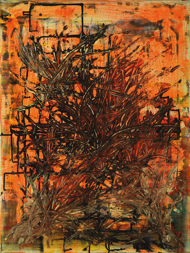 Untitled Orange by Nestor Toro, Painting for Sale on Select