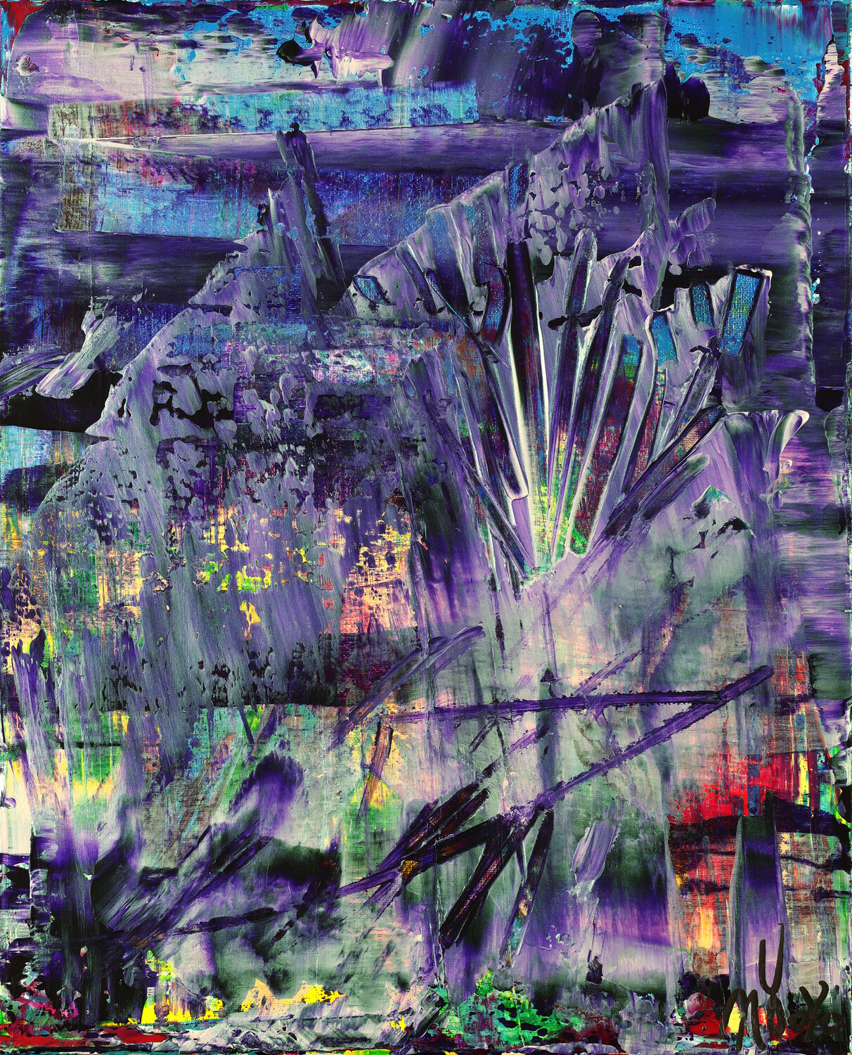 Lustrous terrain Nestor Toro Original painting for sale