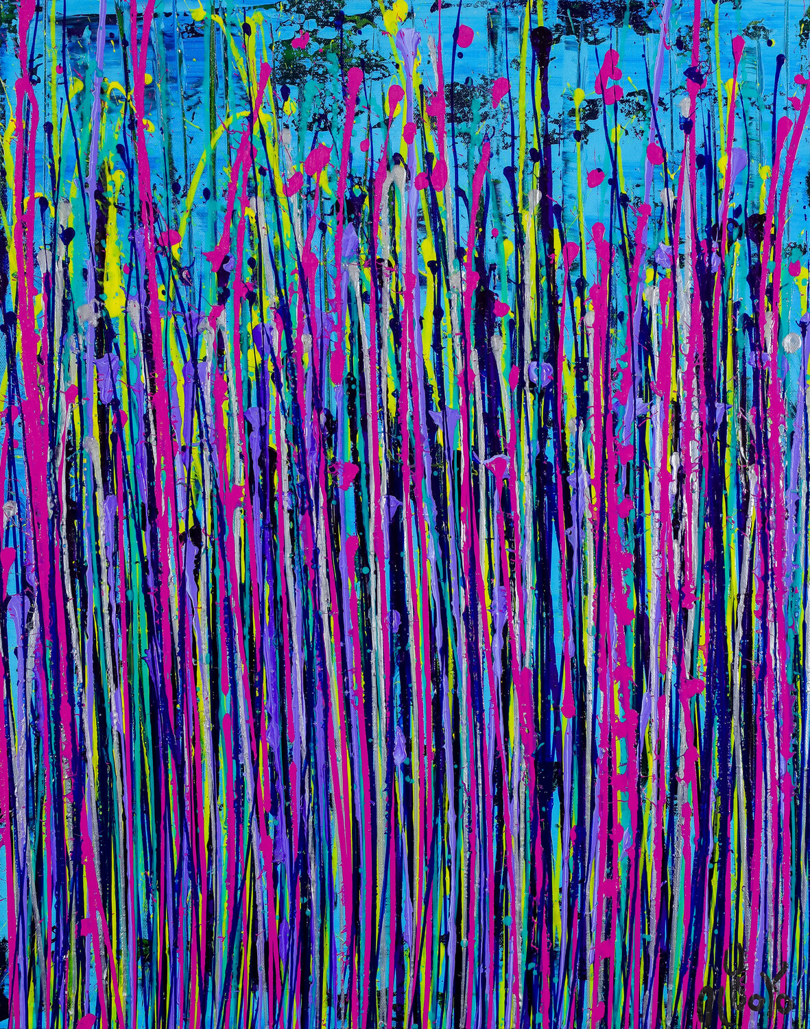 Truth garden (Leaning right) 2 Nestor Toro Original painting for sale