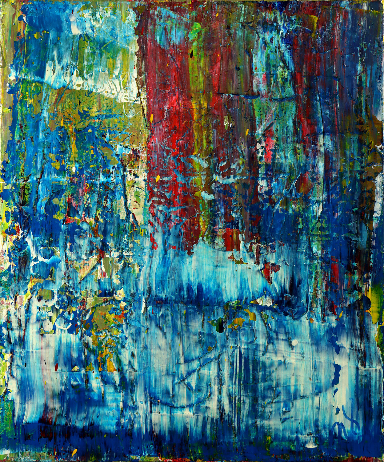 Argentinian plaza 2009 Nestor Toro Original painting for sale