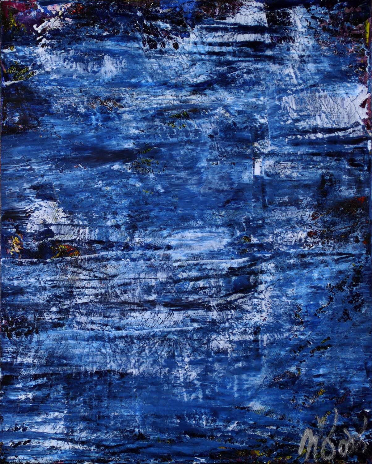 Blue Tempest Nestor Toro Original painting for sale