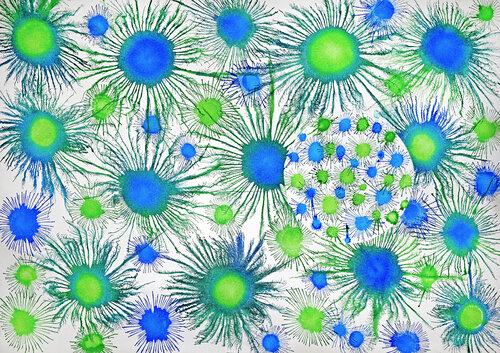Exploflora Series No. 99 by Sumit Mehndiratta, Painting for Sale on Select