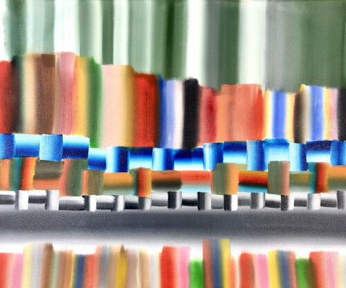 Reaching sanity by Sumit Mehndiratta, Painting for Sale on Select