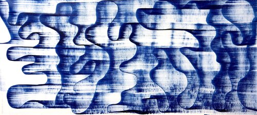 Mediterranean waves by Sumit Mehndiratta, Painting for Sale on Select