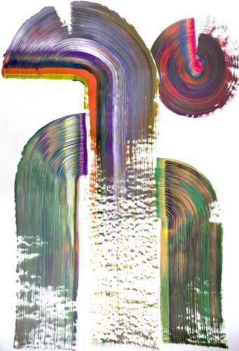 Tall and colorful by Sumit Mehndiratta, Painting for Sale on Select